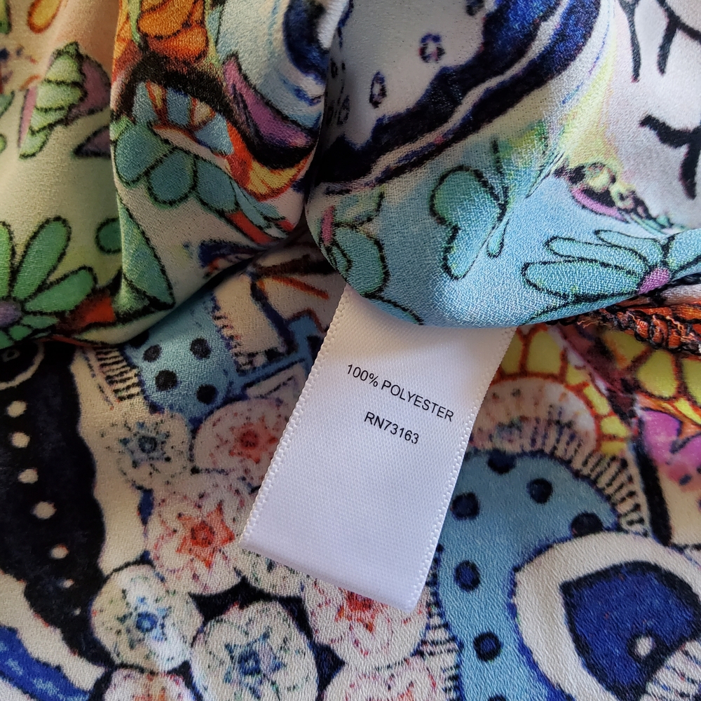 Melissa Paige Multicolor Paisley Blouse - Picture 9 of 10